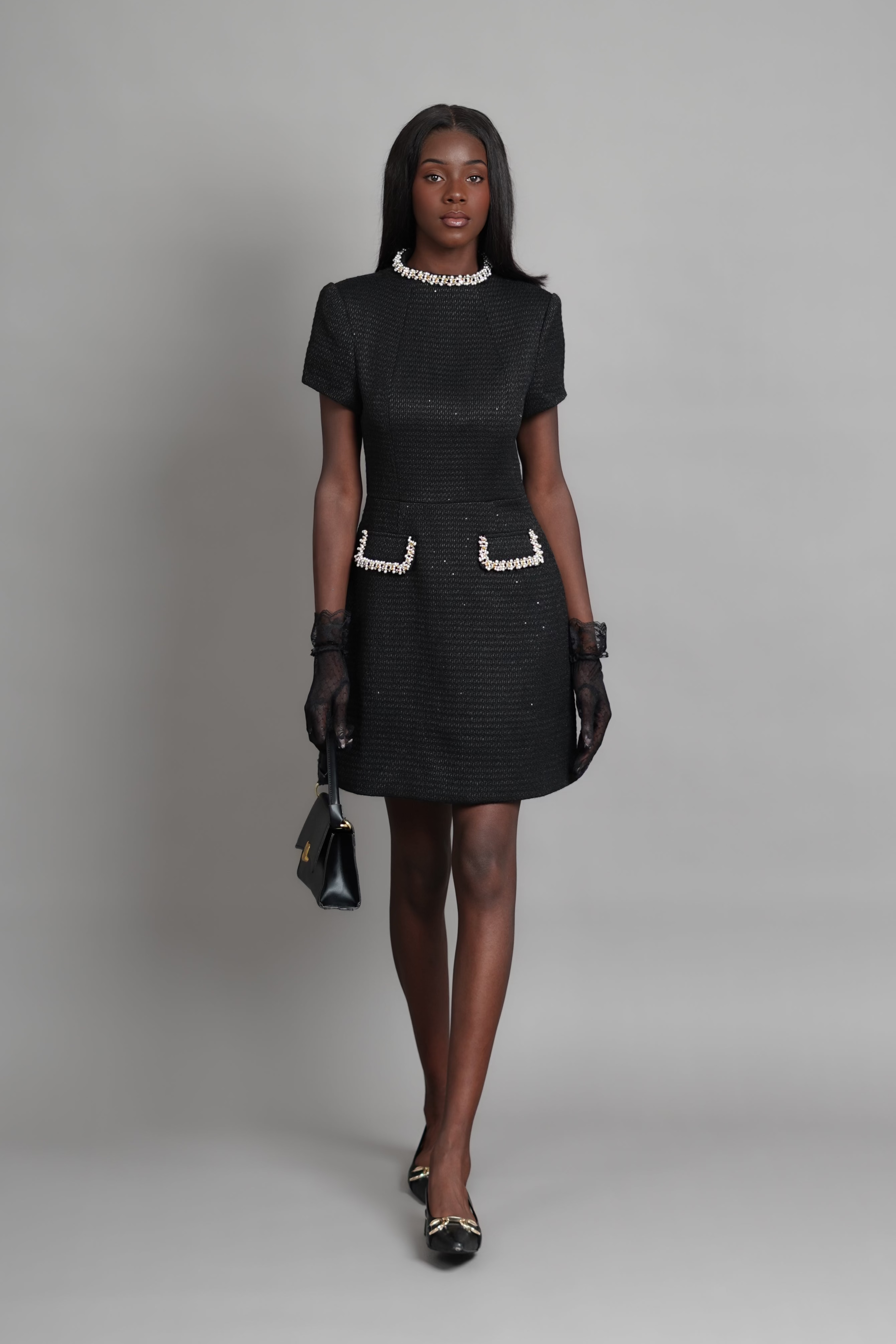 ROBE EN TWEED