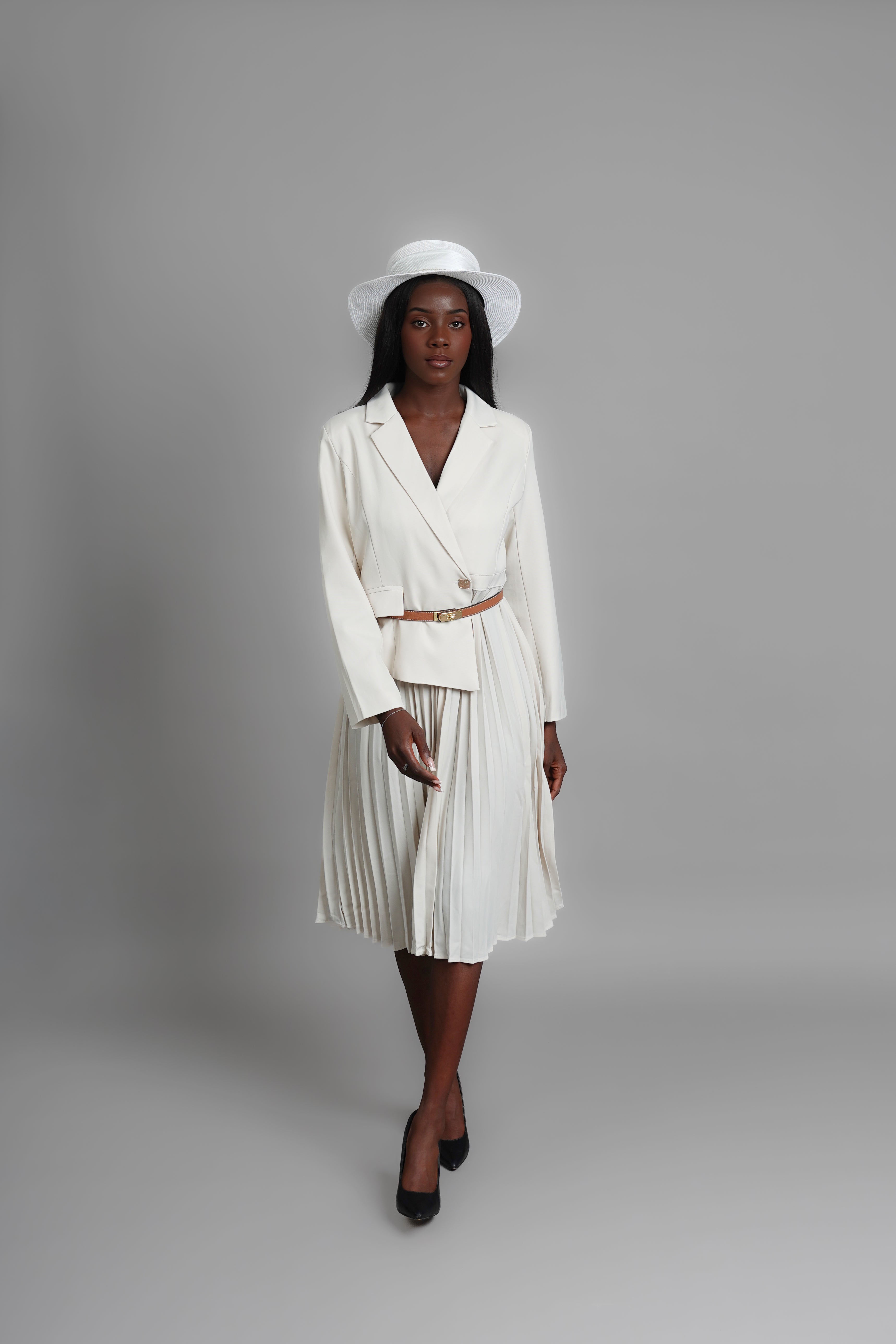 ROBE BLAZER PLISSÉE