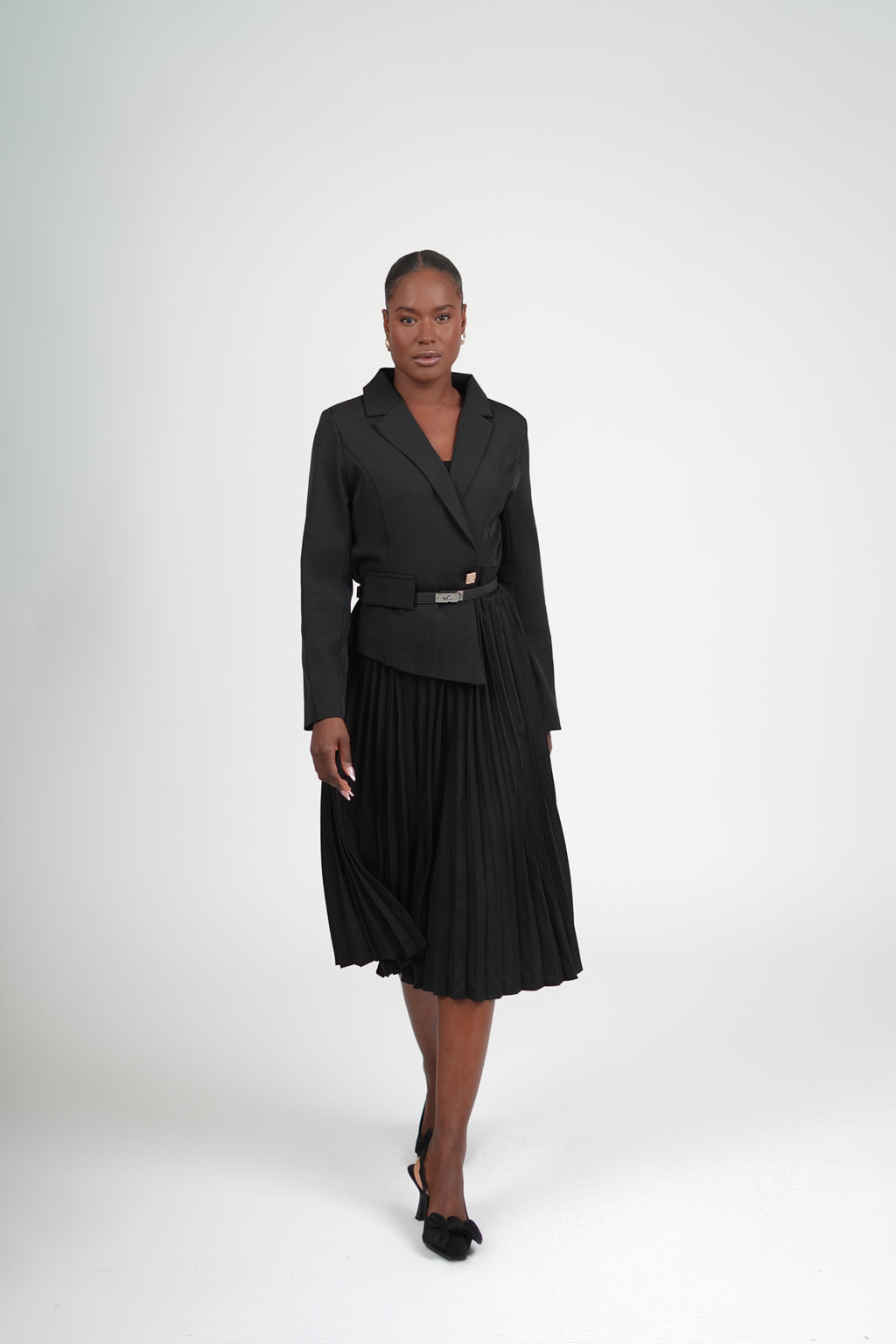 ROBE BLAZER PLISSÉE